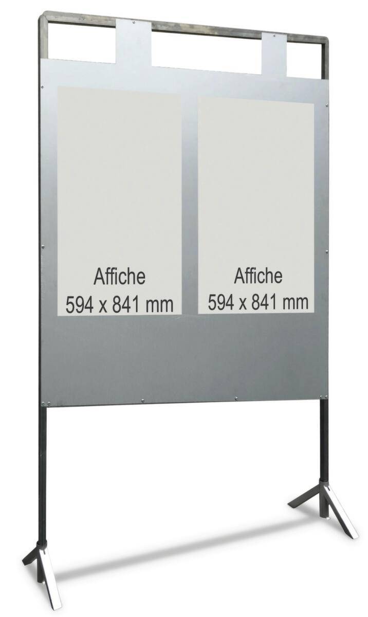 Wahltafel,HxB 2100x1400mm,2 Nummernplatten,Gestell verzinkt-1