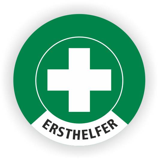 Helmaufkleber, Ersthelfer, Aufkl. auf Bogen, Folie, d= 40 mm-0