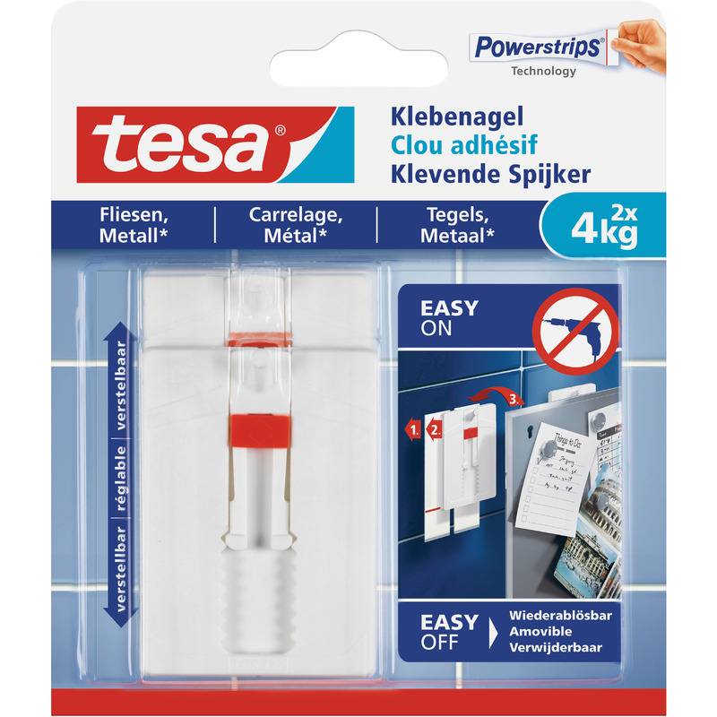 tesa Powerstrips Klebenagel für Fliesen und Metall, 4,0 kg-0