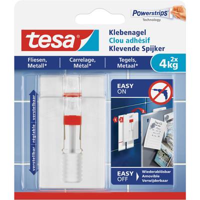 tesa Powerstrips Klebenagel für Fliesen und Metall, 4,0 kg-0