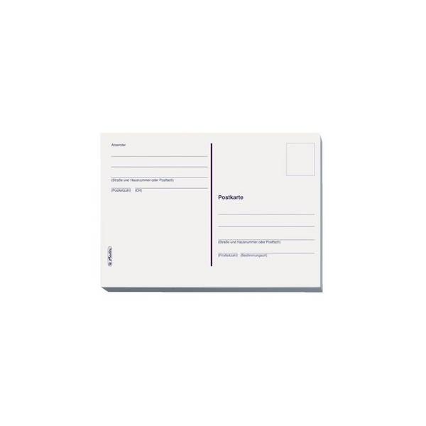 herlitz Postkarten, DIN A6, 170 g/qm, weiß
