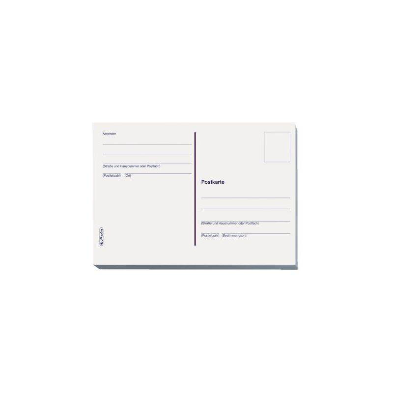 herlitz Postkarten, DIN A6, 170 g/qm, weiß-0