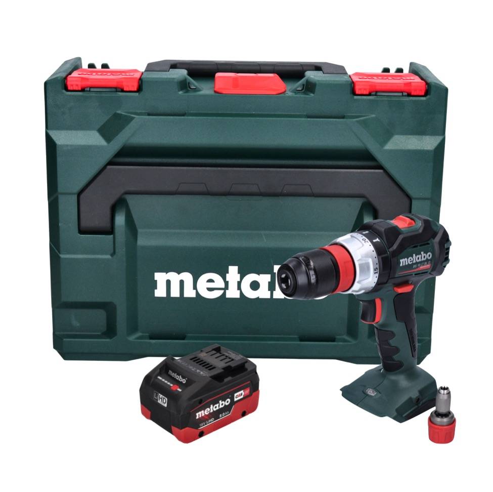Metabo BS 18 LT BL Q Akku Bohrschrauber 18 V 75 Nm Brushless + 1x Akku 8,0 Ah + metaBOX - ohne Ladegerät-3