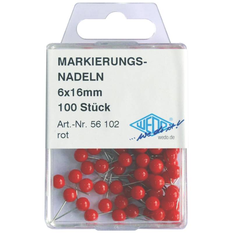 WEDO Nadeln 6x16mm rt, 100 St. für Markierung