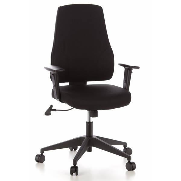Bürostuhl Drehstuhl PRO-TEC 100 Stoff schwarz Schreibtischstuhl hjh OFFICE