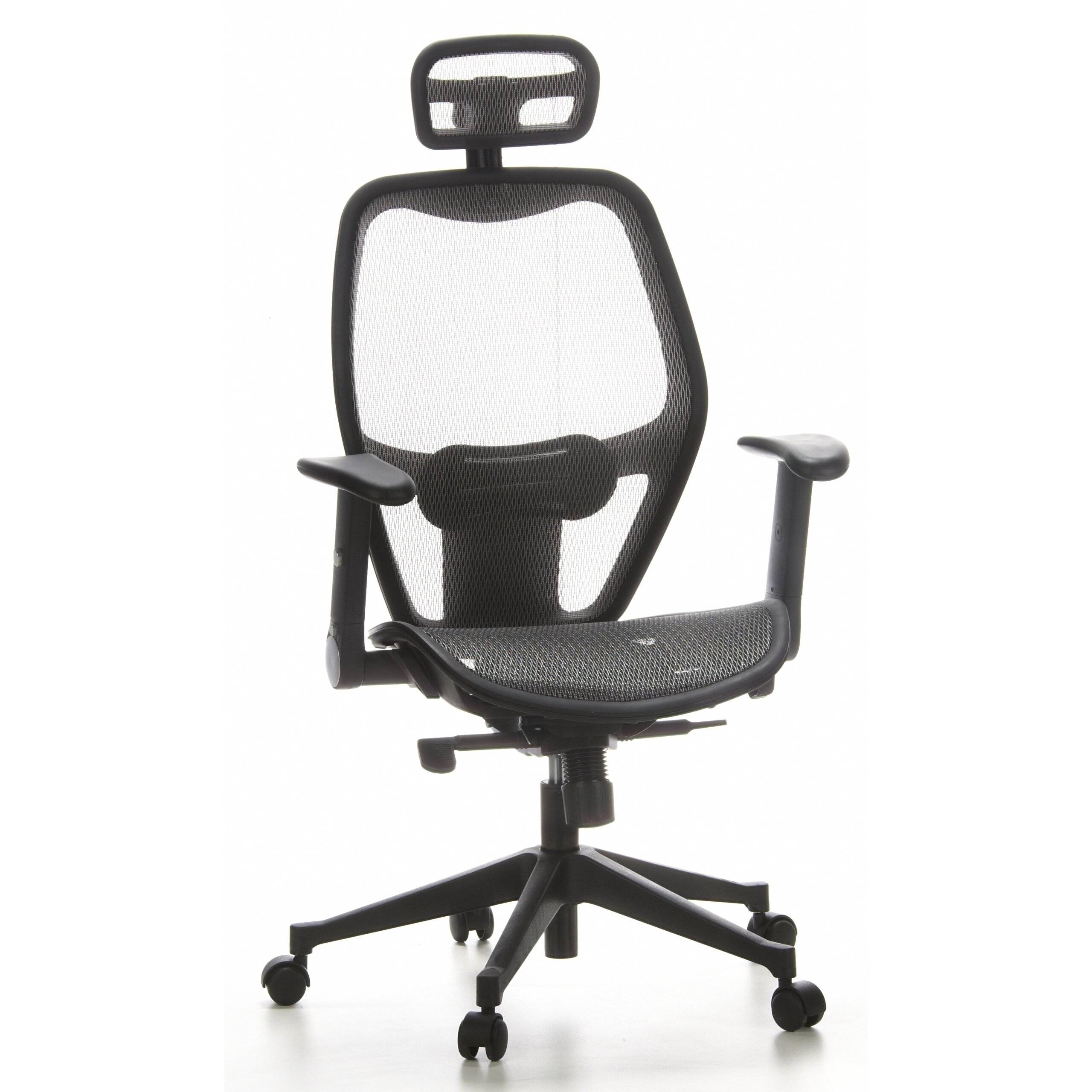 Bürostuhl Chefsessel AIR-PORT Netzstoff silbergrau hjh OFFICE-0