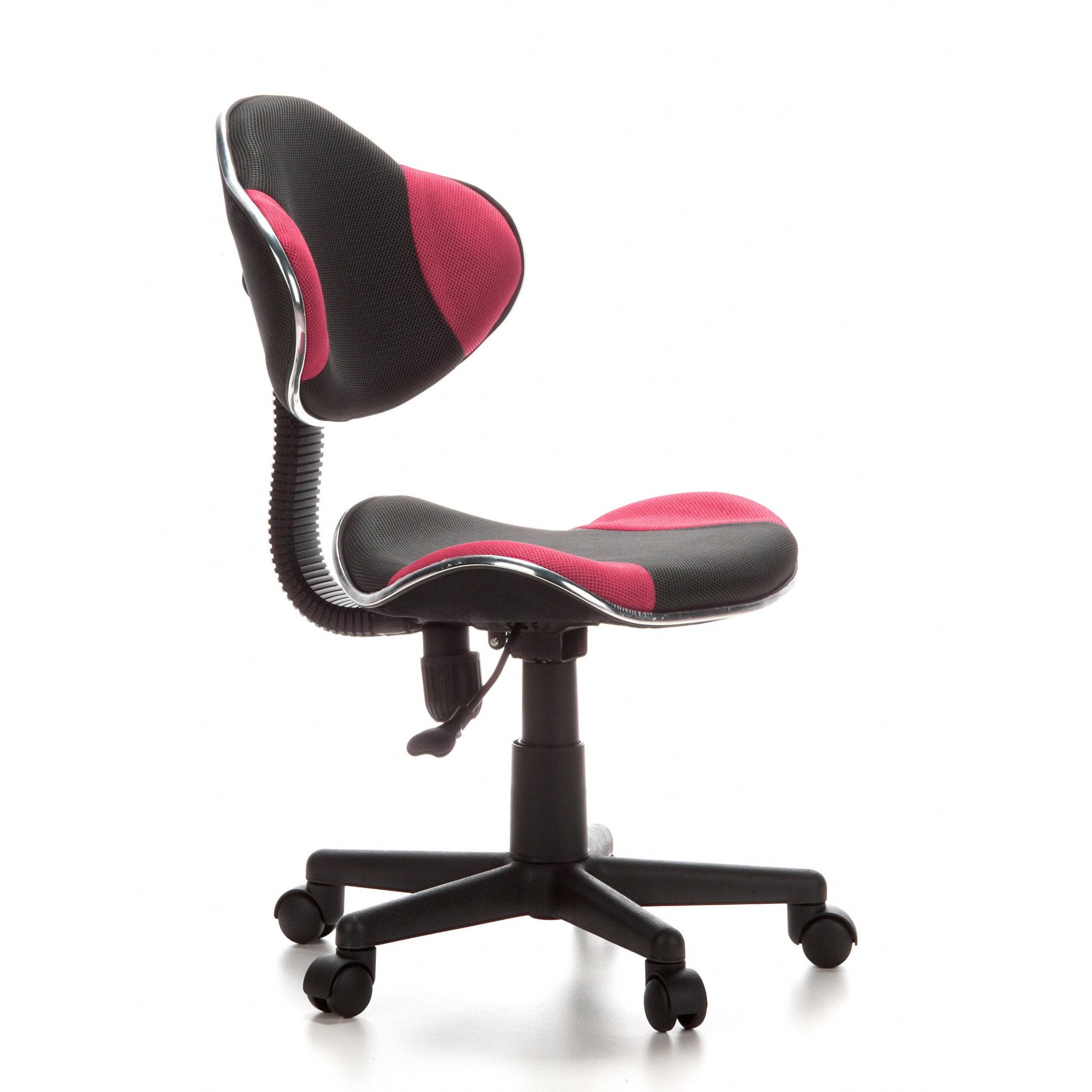 Kinderschreibtischstuhl Kinderstuhl KIDDY GTI-2 Stoff grau pink hjh OFFICE-3