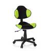 Kinderschreibtischstuhl Kinderstuhl KIDDY GTI-2 Stoff schwarz grün hjh OFFICE