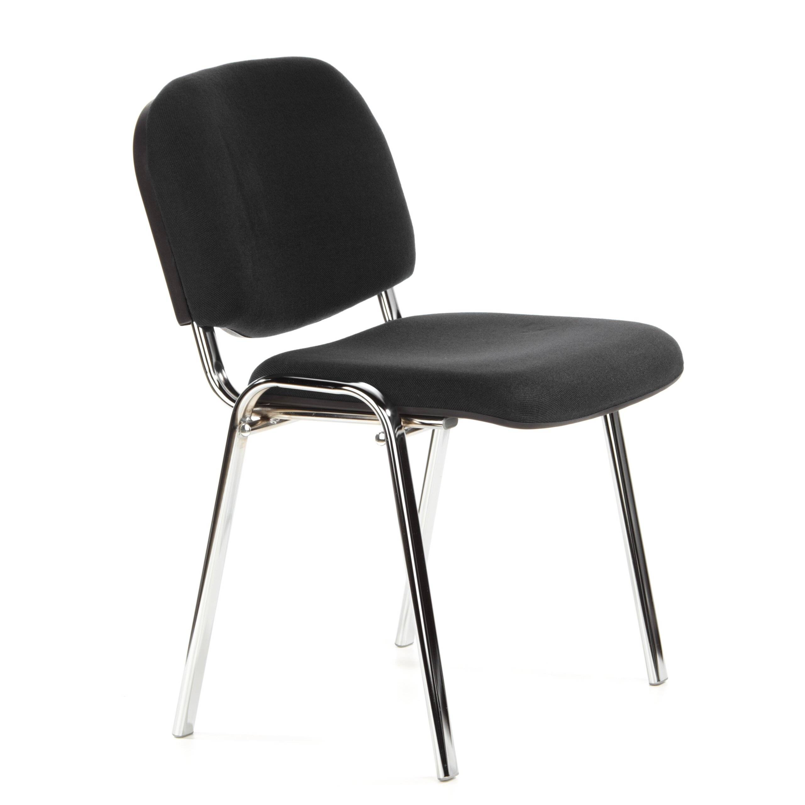 Konferenzstuhl Besucherstuhl Stuhl XT 600 chrom/schwarz hjh OFFICE-2