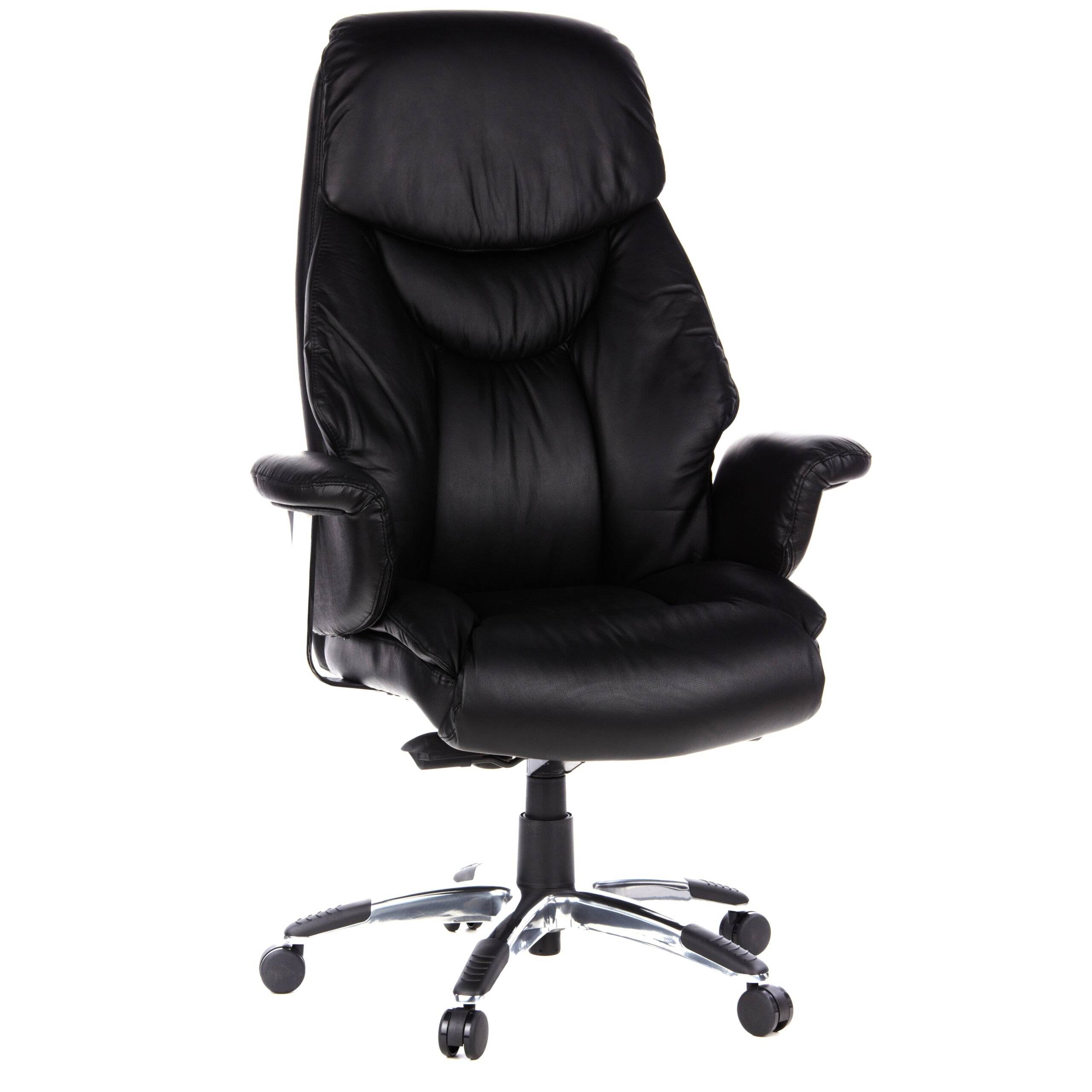 Luxus Chefsessel PRADO Leder schwarz hjh OFFICE-0