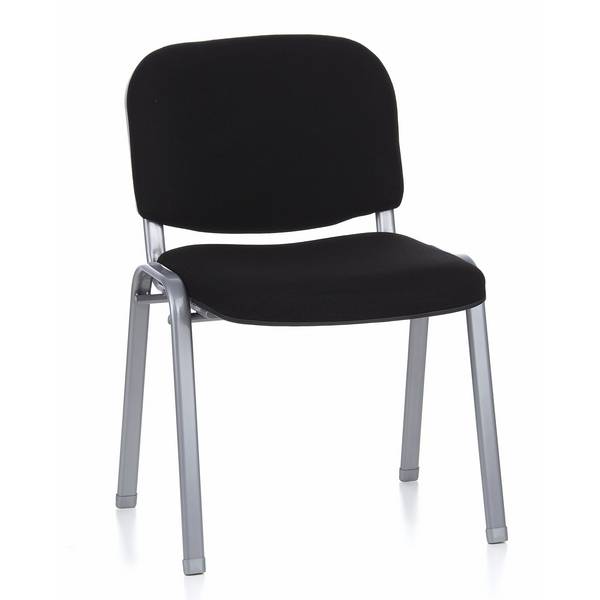 Konferenzstuhl Besucherstuhl Stuhl XT 600 schwarz/silber hjh OFFICE