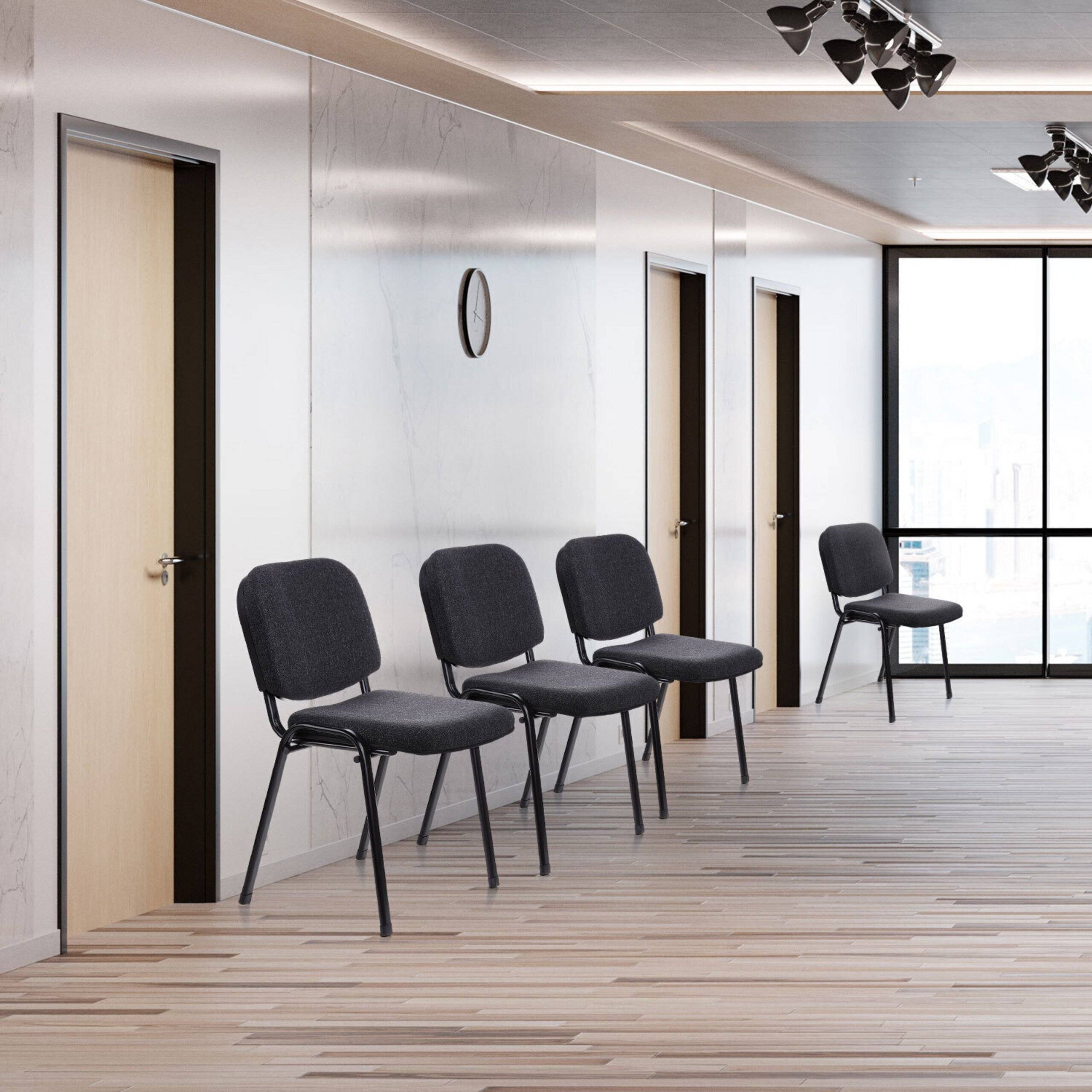 Konferenzstuhl Besucherstuhl Stuhl XT 600 schwarz/anthrazit hjh OFFICE-3