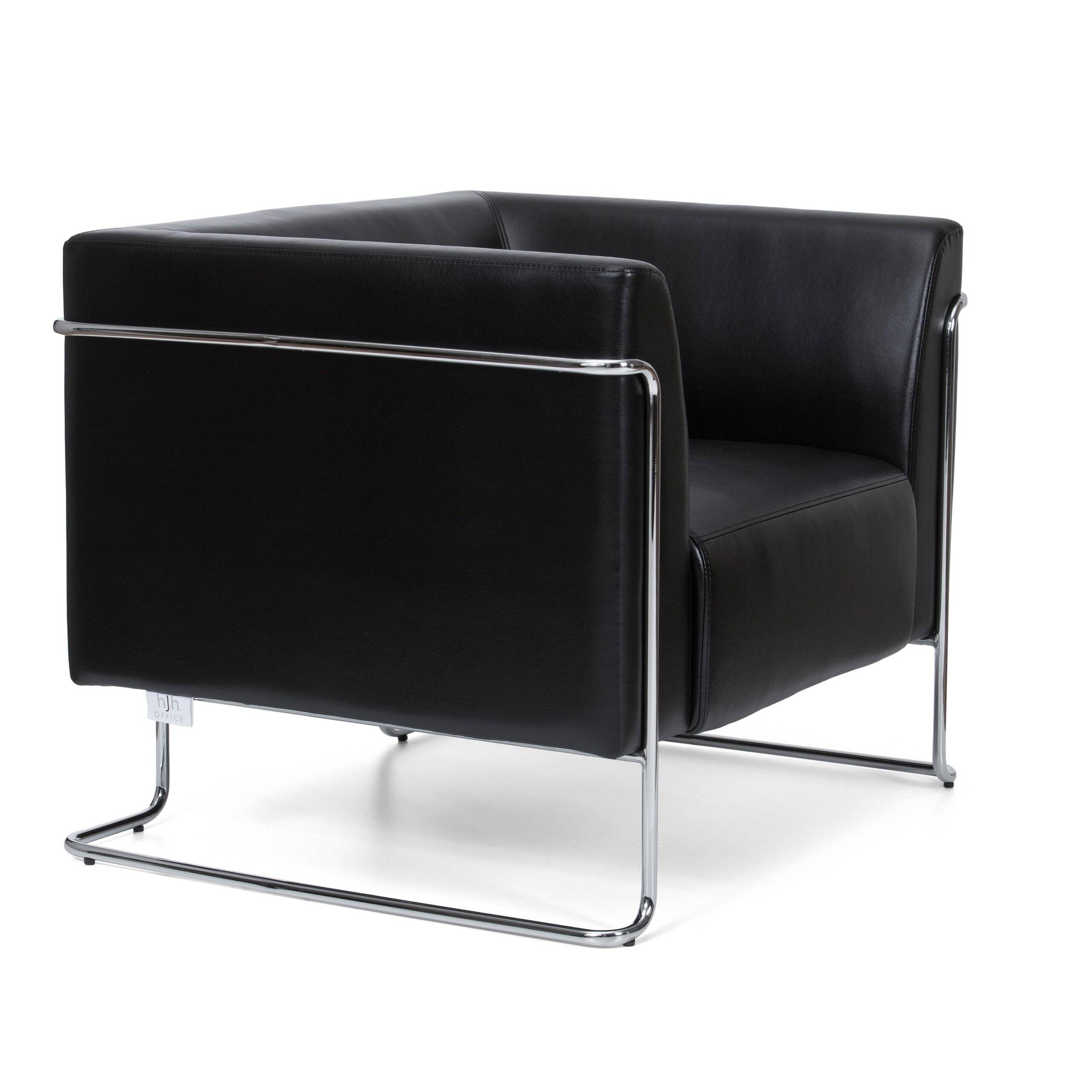 Loungesessel CURACAO Kunstleder 1-Sitzer schwarz hjh OFFICE-2
