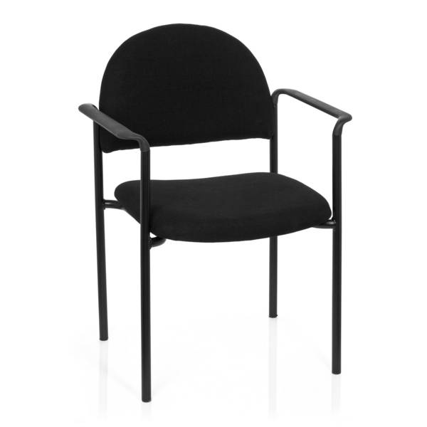 Besucherstuhl Stuhl XT 700 schwarz/schwarz hjh OFFICE