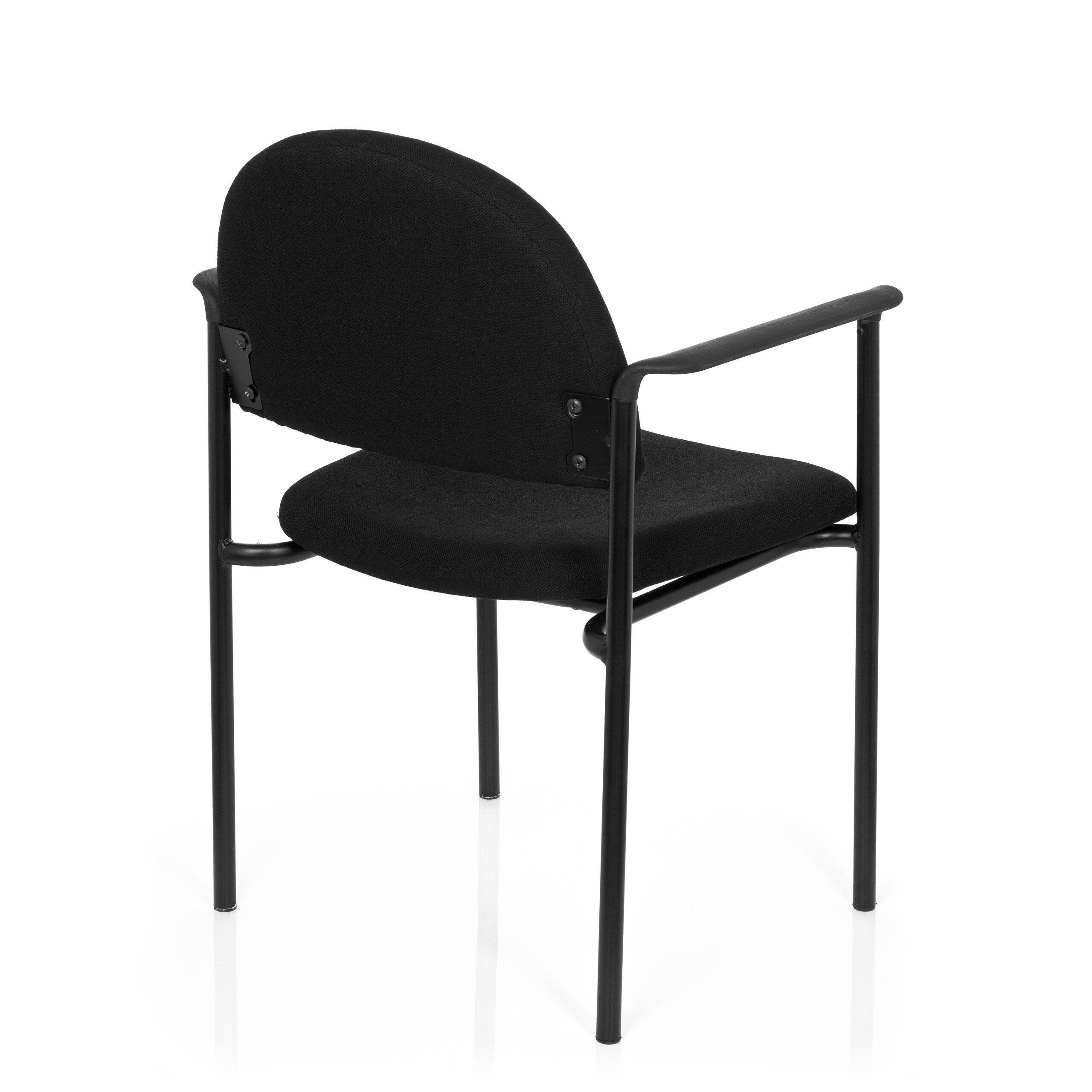 Besucherstuhl Stuhl XT 700 schwarz/schwarz hjh OFFICE-4