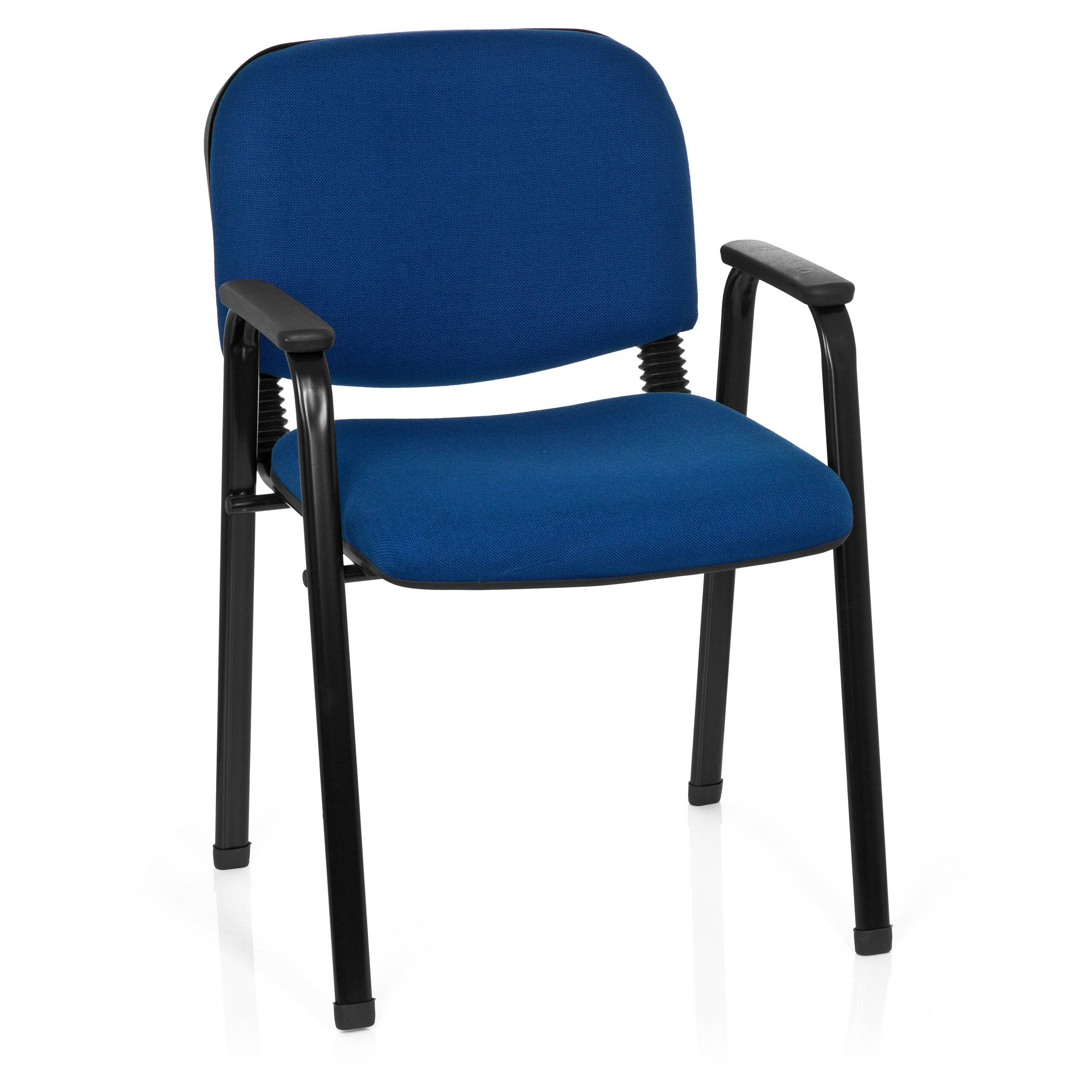 Besucherstuhl Stuhl XT 650 schwarz/blau hjh OFFICE-0