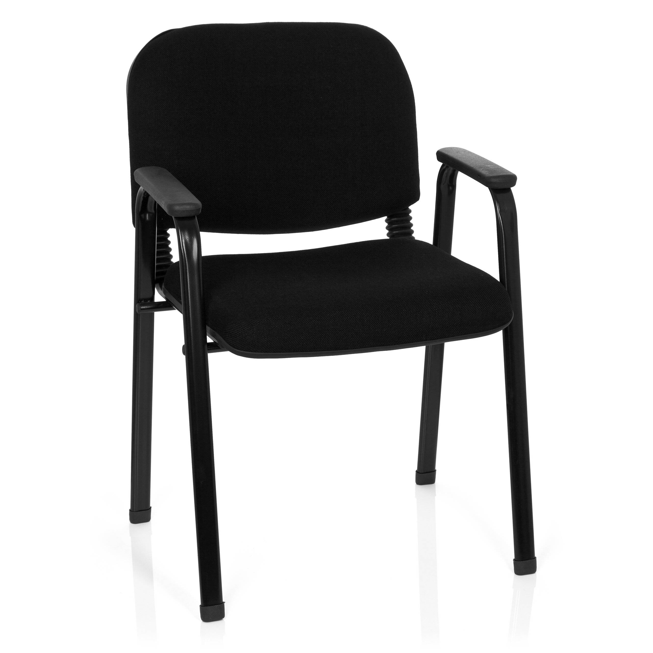 Besucherstuhl Stuhl XT 650 schwarz/schwarz hjh OFFICE-0