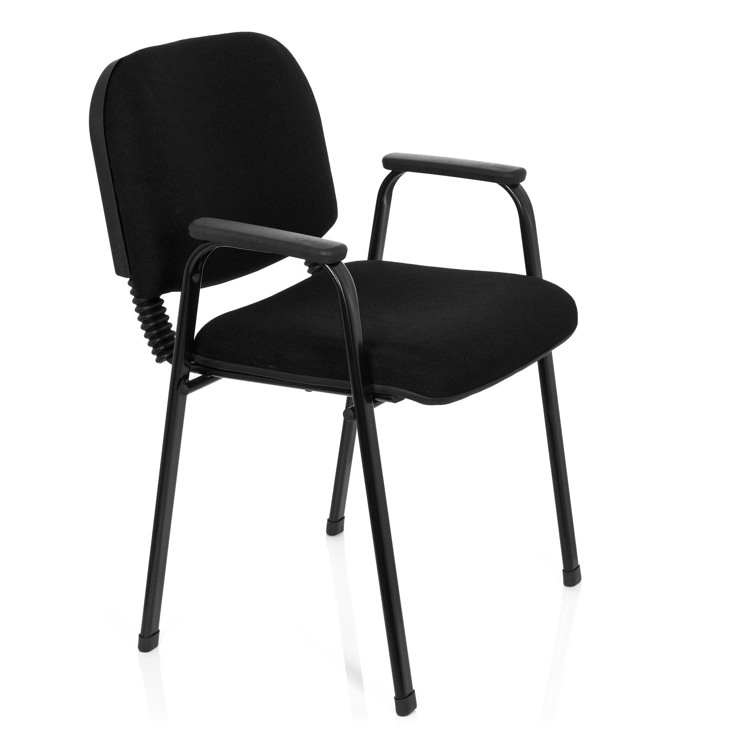 Besucherstuhl Stuhl XT 650 schwarz/schwarz hjh OFFICE-2