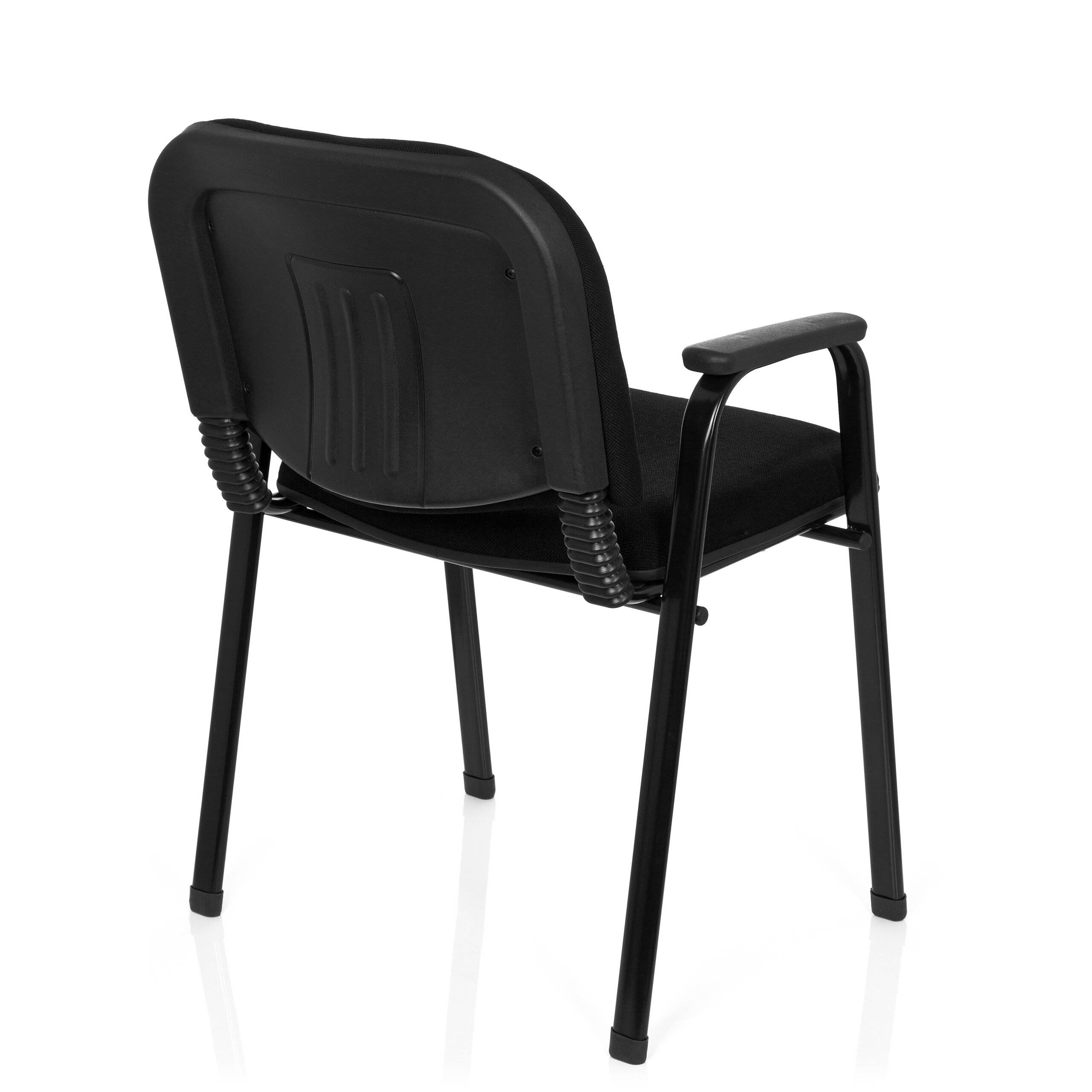 Besucherstuhl Stuhl XT 650 schwarz/schwarz hjh OFFICE-4