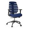 Bürostuhl Drehstuhl ERGO LINE II Stoff blau hjh OFFICE