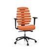 Bürostuhl Drehstuhl ERGO LINE II Stoff orange hjh OFFICE