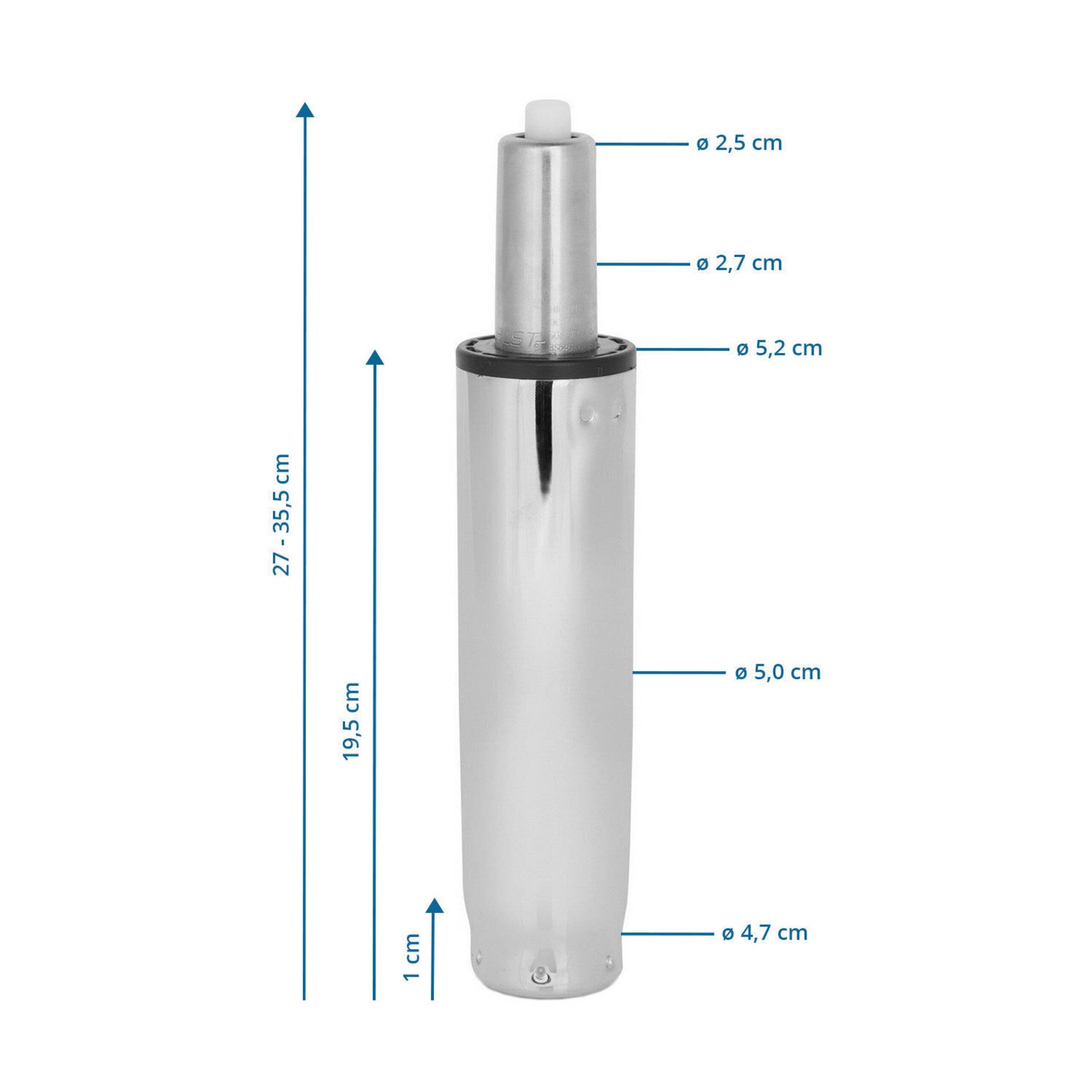 Gasfeder Gasdruckfeder M - chrom, 27-35,5 cm hjh OFFICE-1