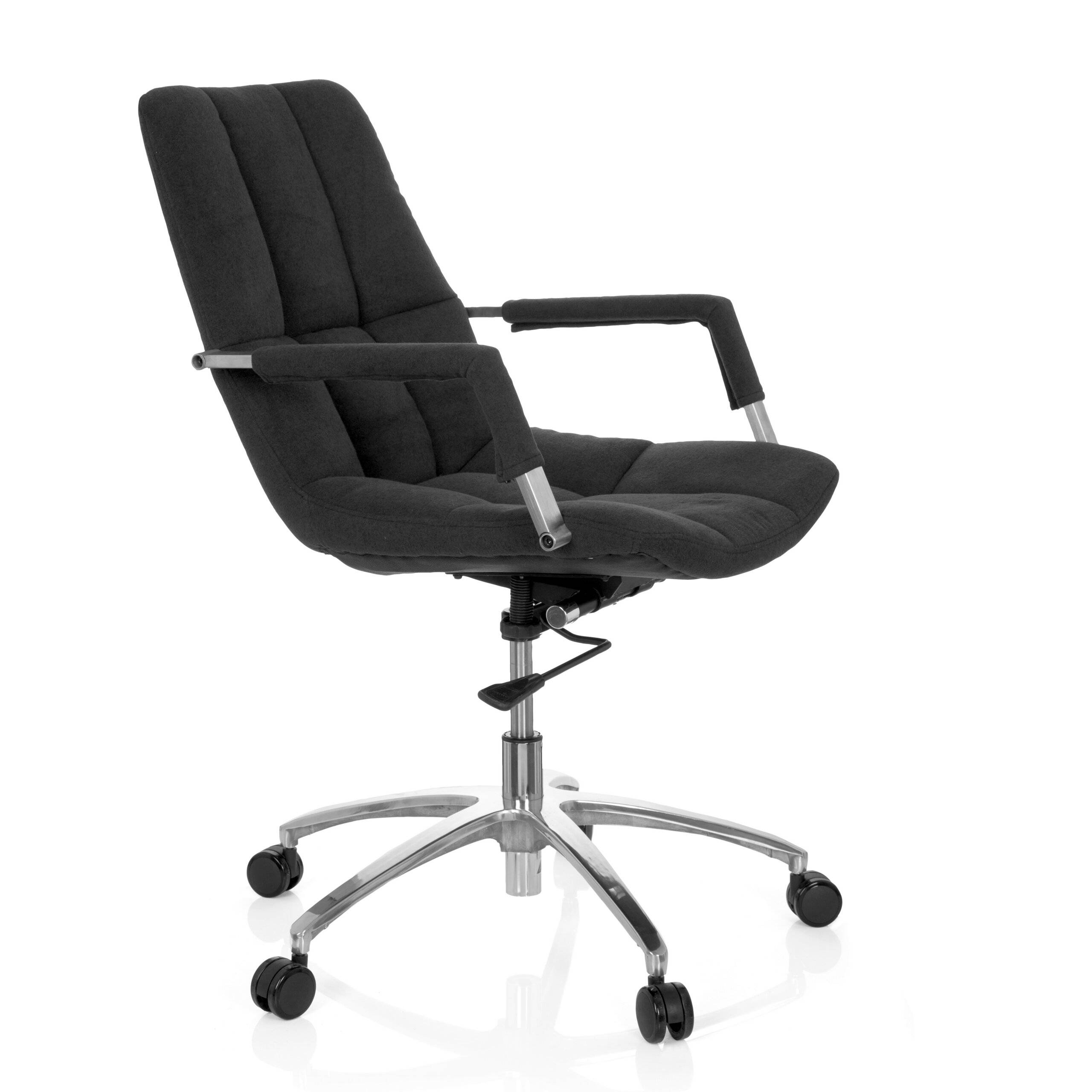 Bürostuhl Drehstuhl SARANTO Stoff schwarz hjh OFFICE-2