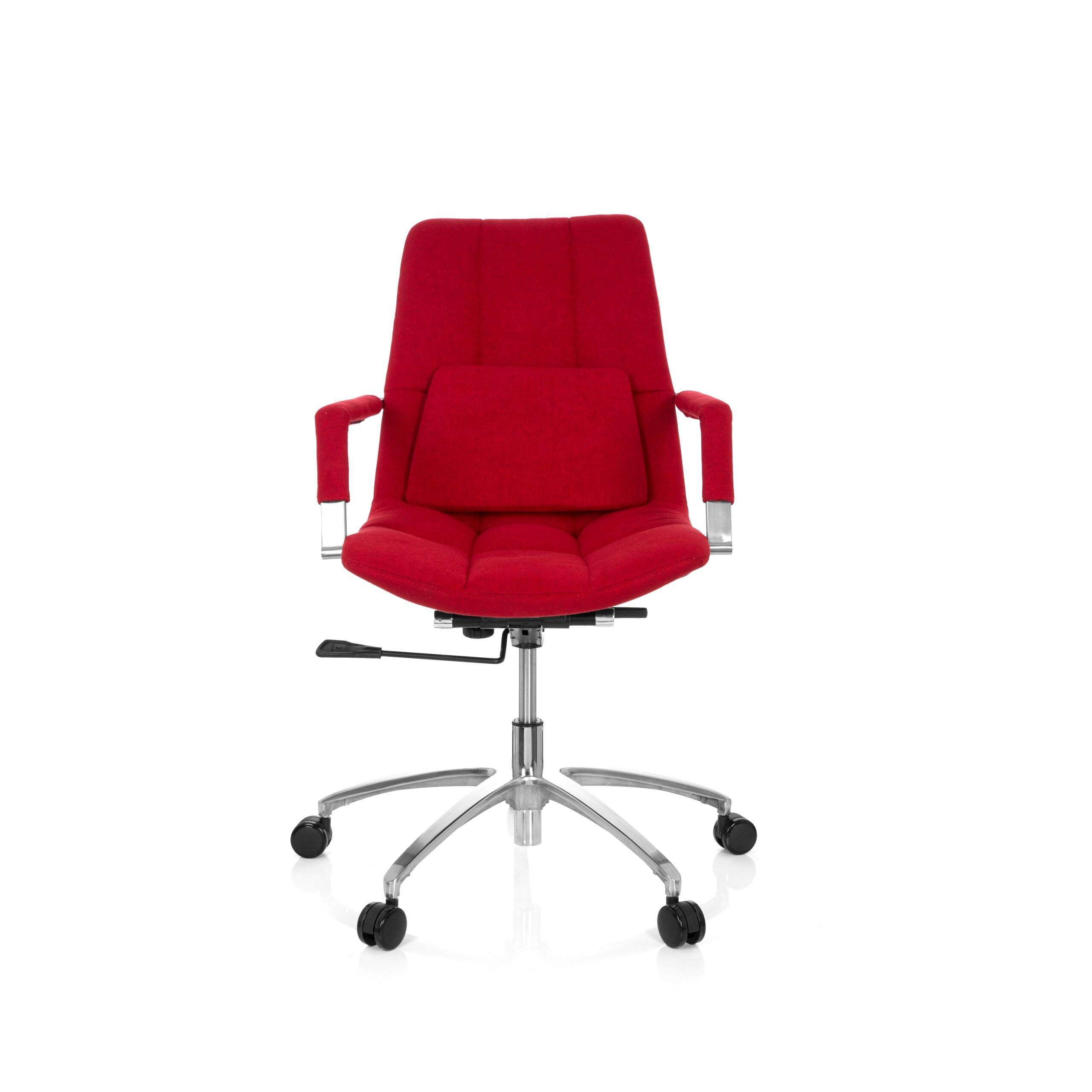 Bürostuhl Drehstuhl SARANTO Stoff rot hjh OFFICE-2