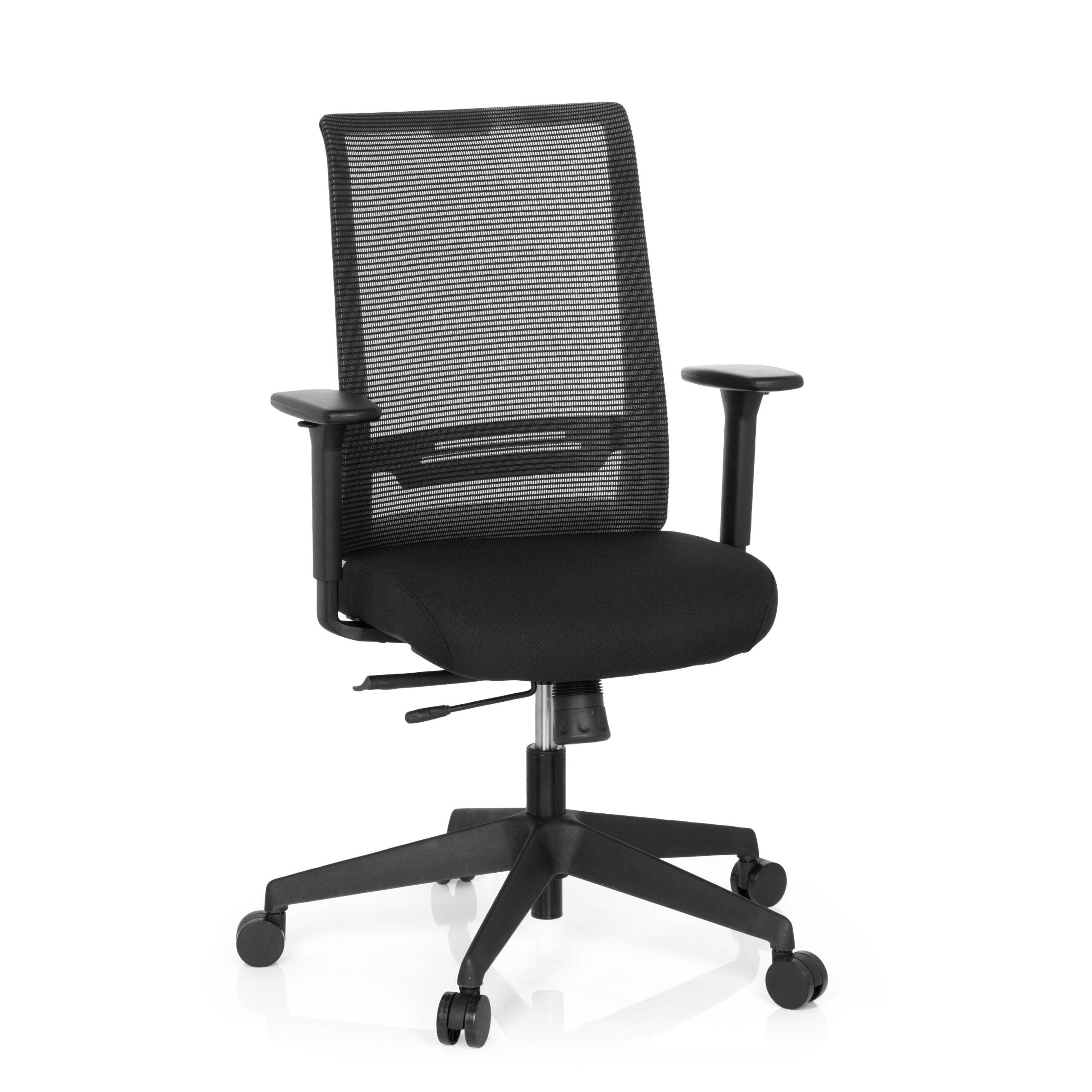 Bürostuhl Drehstuhl CONISTON Netz Stoff schwarz hjh OFFICE-0