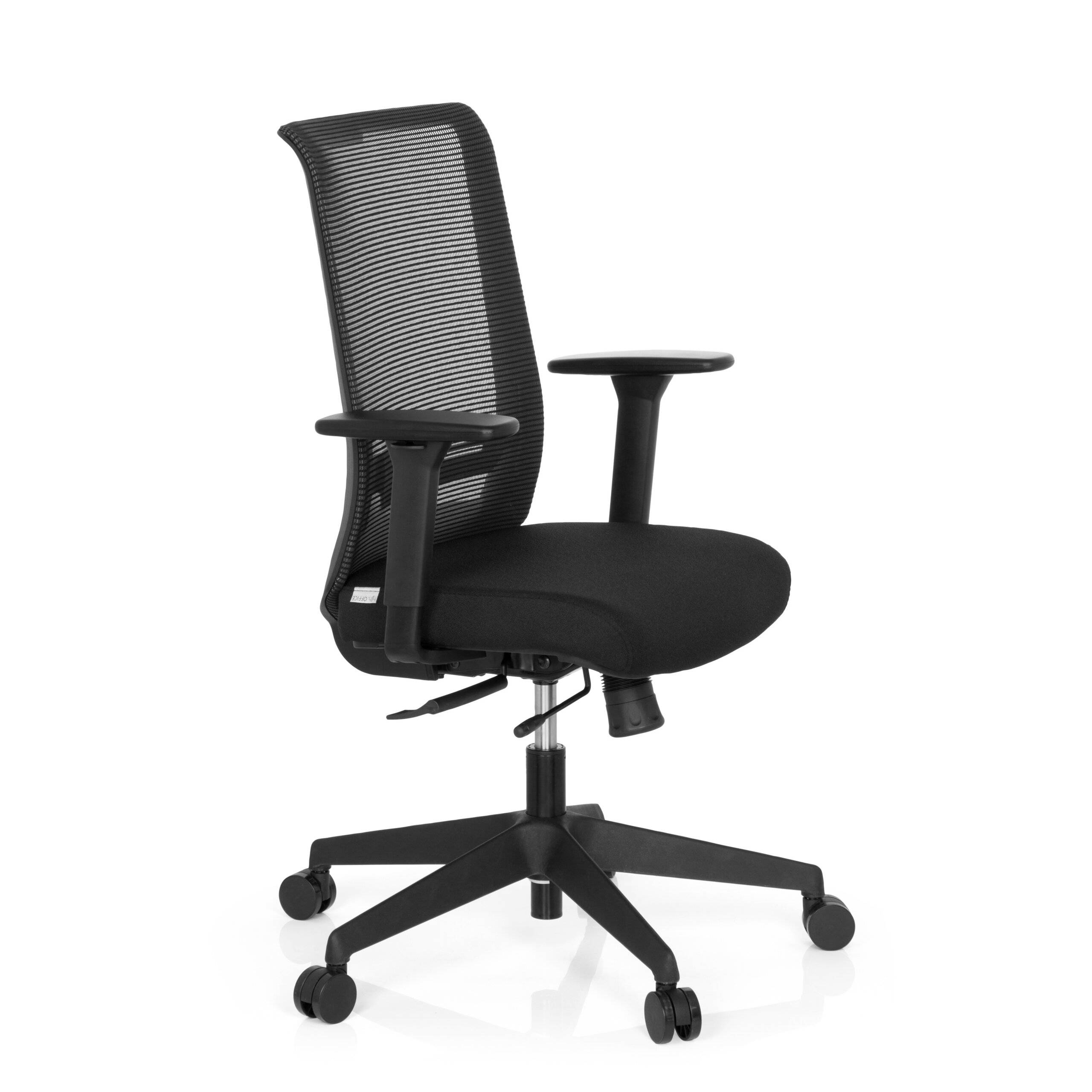 Bürostuhl Drehstuhl CONISTON Netz Stoff schwarz hjh OFFICE-2