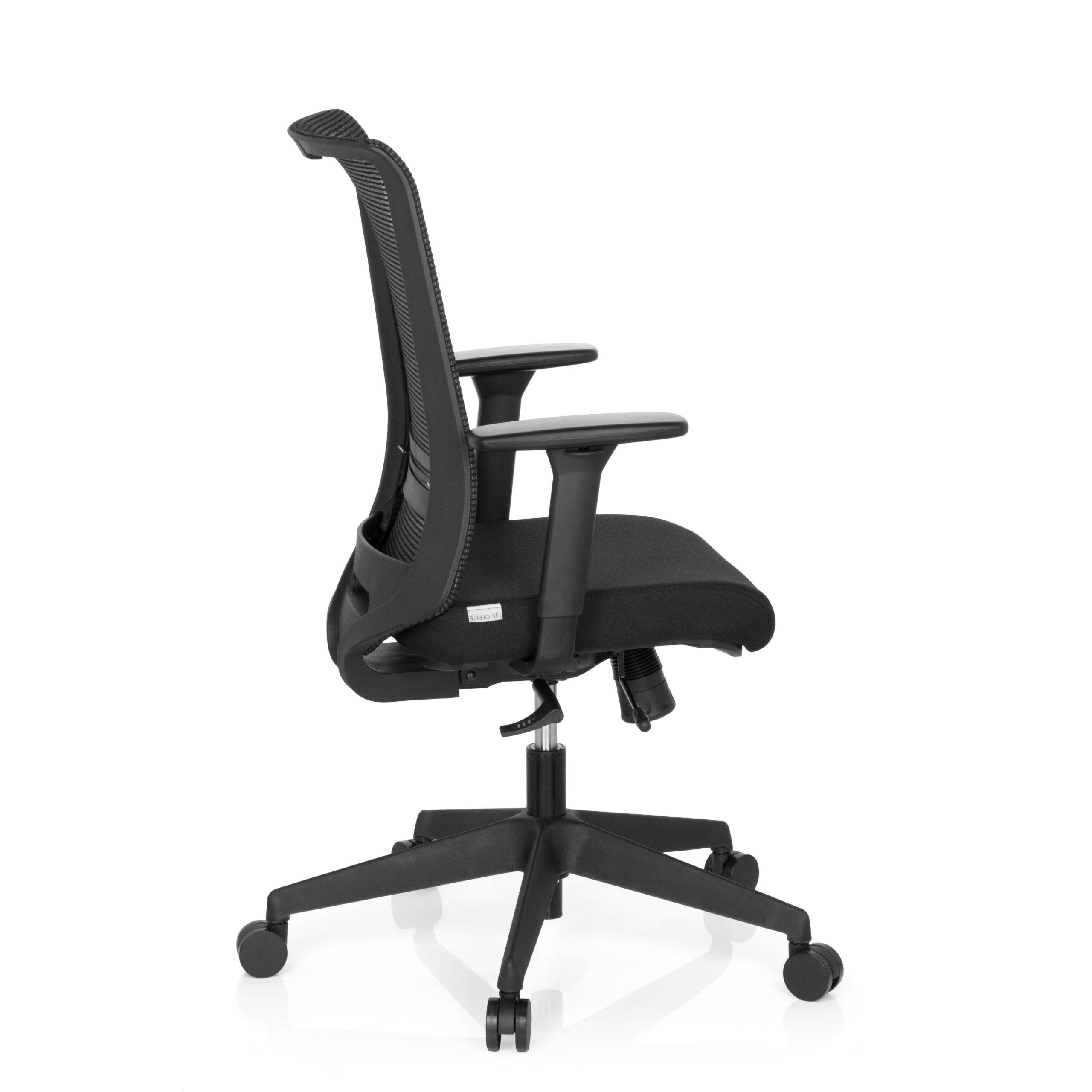 Bürostuhl Drehstuhl CONISTON Netz Stoff schwarz hjh OFFICE-3