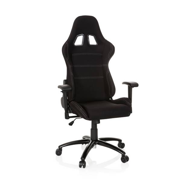 Gaming Stuhl Bürostuhl GAME FORCE Stoff schwarz hjh OFFICE