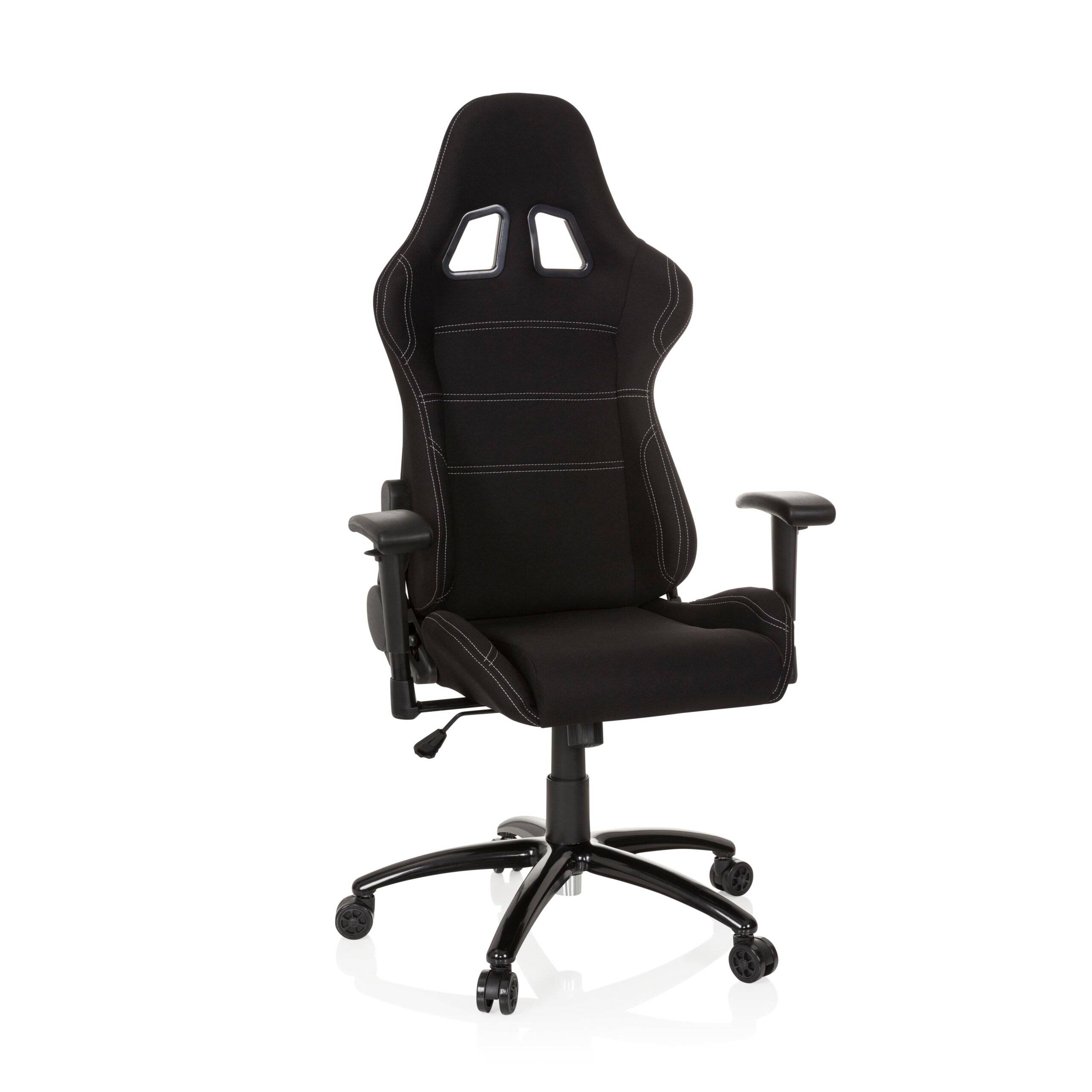 Gaming Stuhl Bürostuhl GAME FORCE Stoff schwarz hjh OFFICE-0