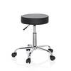 Hocker Drehhocker Arbeitsstuhl OPERATOR II Kunstleder schwarz Chrom hjh OFFICE