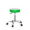 Hocker Drehhocker Arbeitsstuhl OPERATOR II Kunstleder grün Chrom hjh OFFICE