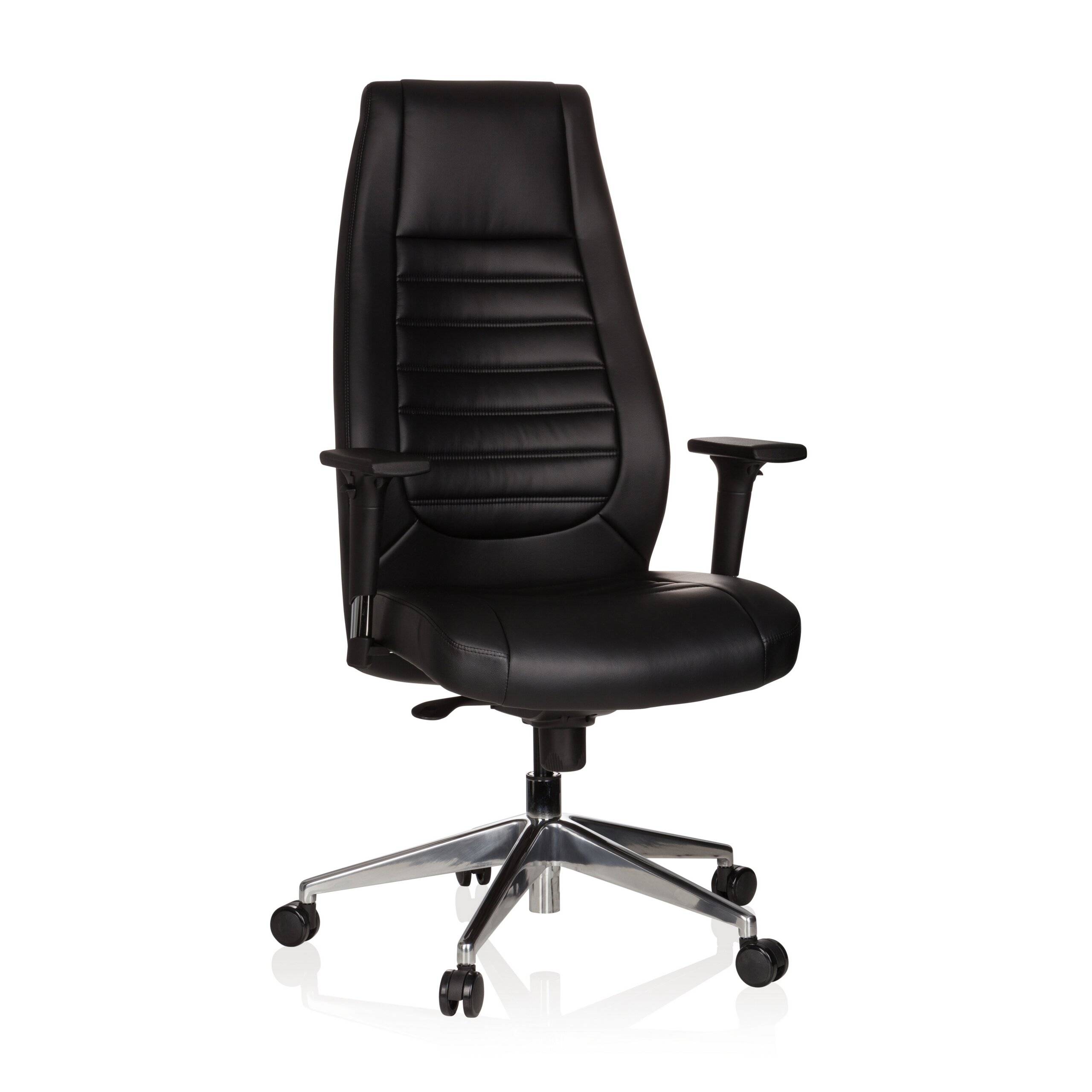 Bürostuhl Chefsessel VITORO Kunstleder schwarz hjh OFFICE-0
