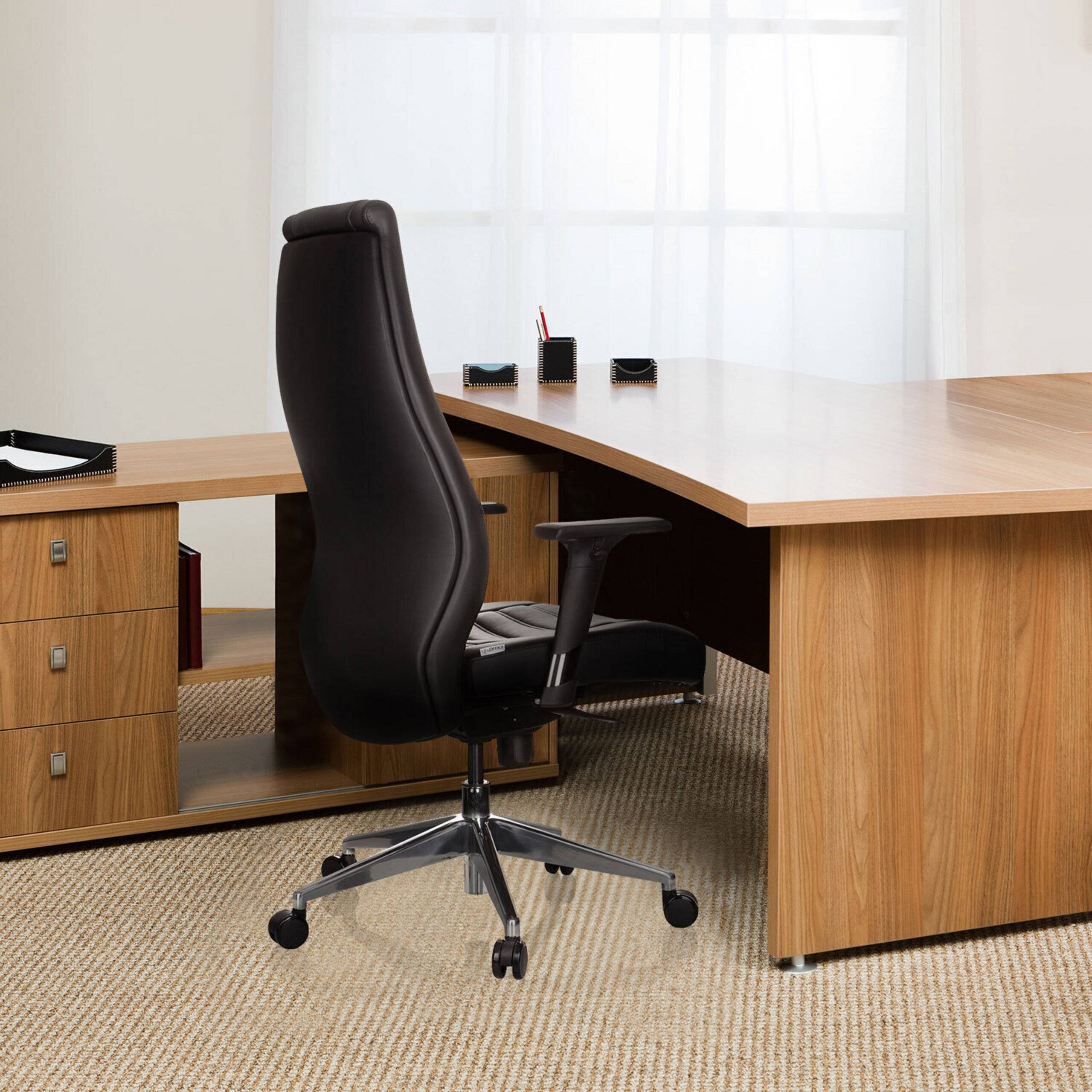 Bürostuhl Chefsessel VITORO Kunstleder schwarz hjh OFFICE-4