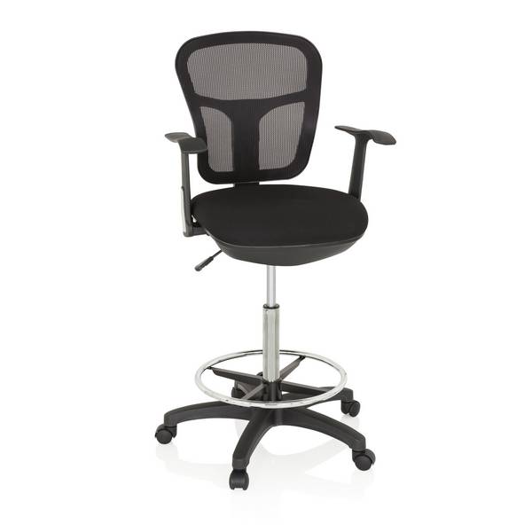Arbeitsstuhl Counterstuhl TOP WORK 108 Netz schwarz hjh OFFICE