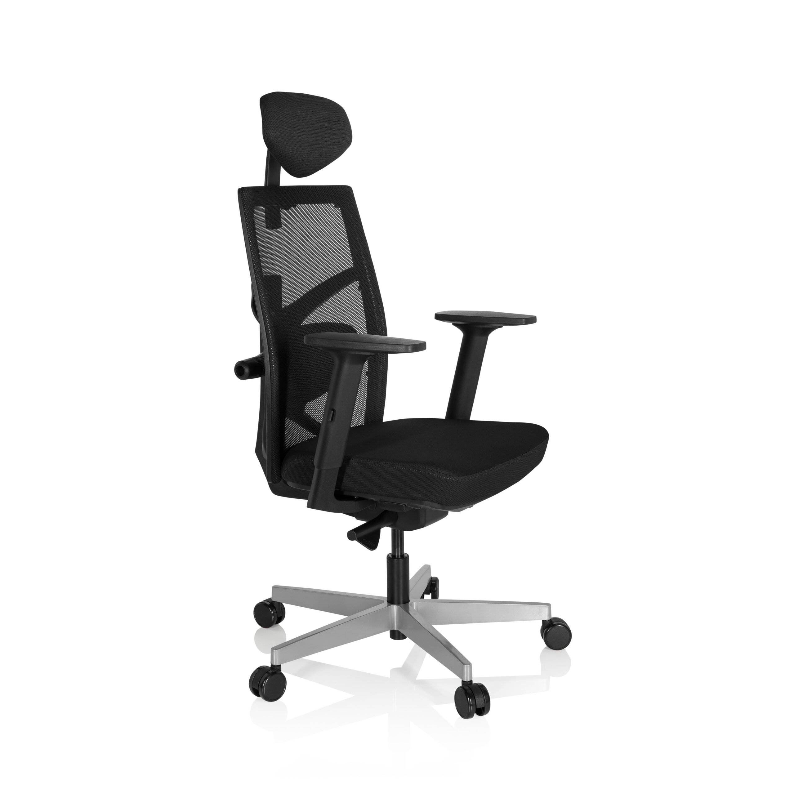 Bürostuhl Drehstuhl BELLAC Stoff schwarz hjh OFFICE-4