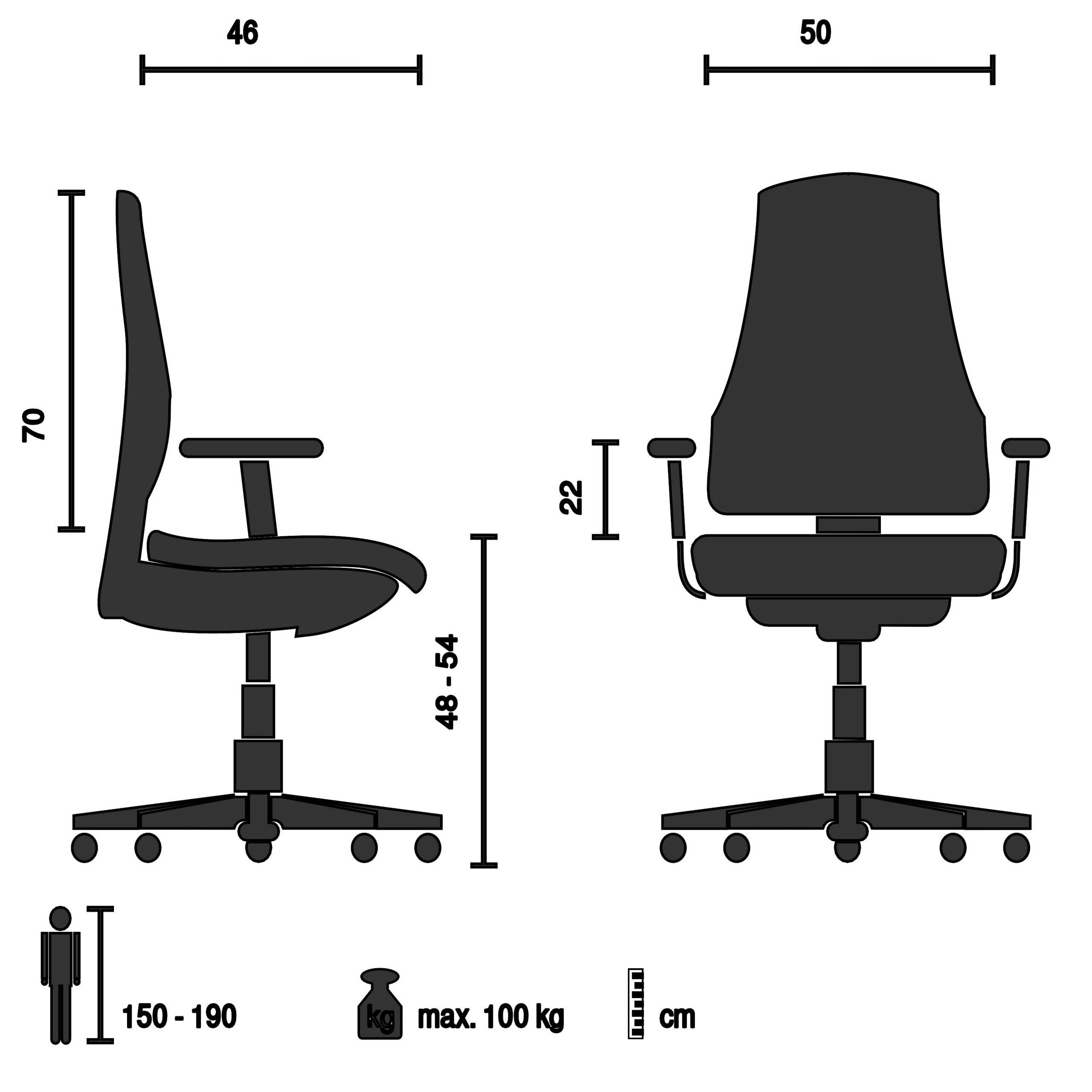 Bürostuhl Chefsessel Schreibtischstuhl PURE NET Netzstoff Kunstleder schwarz Chrom hjh OFFICE-1