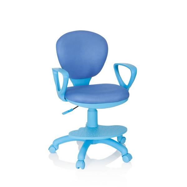 Kinderstuhl Kinderschreibtischstuhl KID COLOUR Stoff blau hjh OFFICE