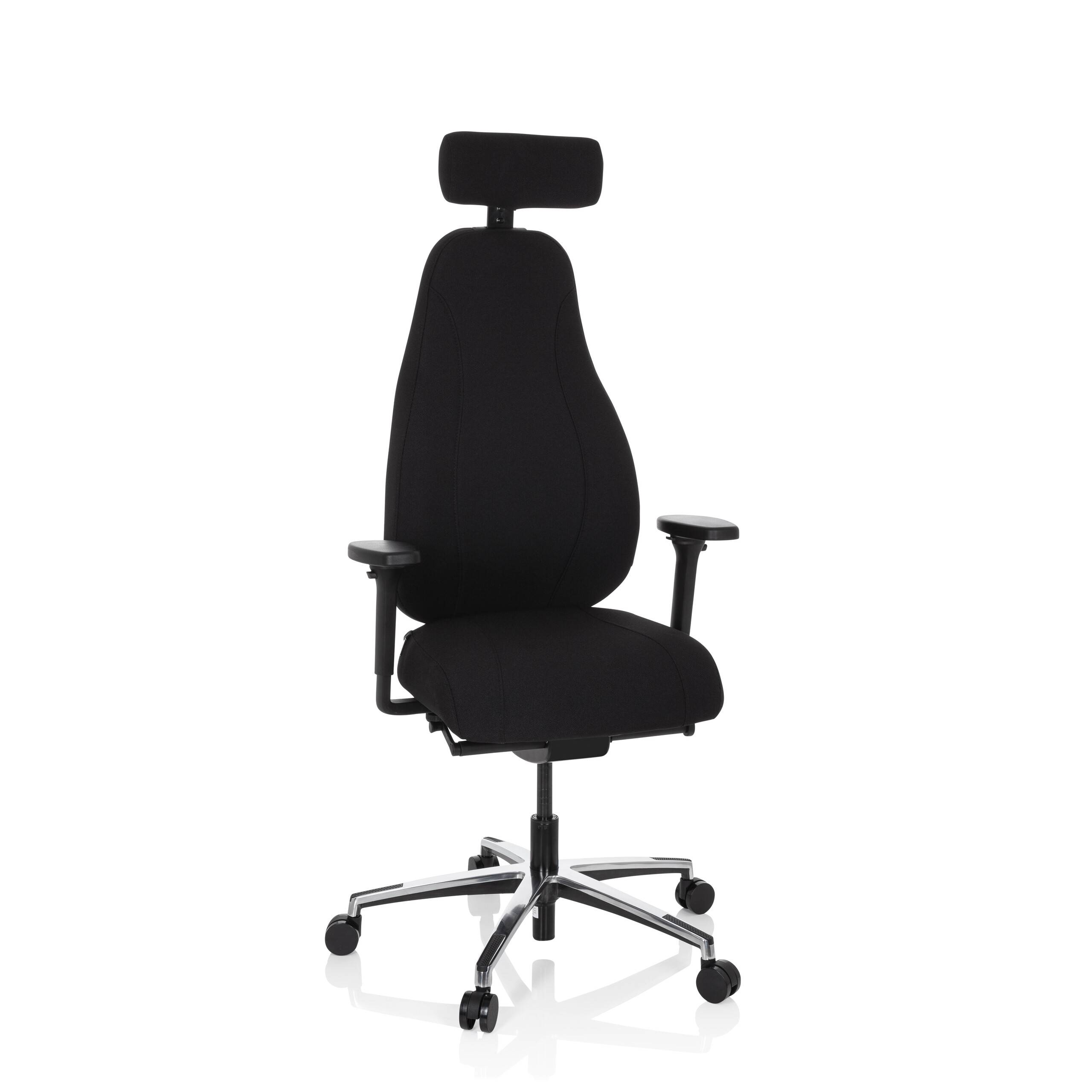 Bürostuhl Drehstuhl RESISTIO Stoff schwarz hjh OFFICE-0