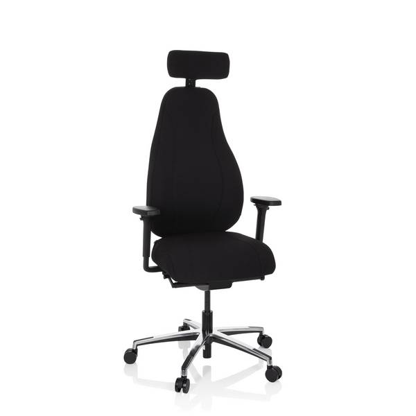 Bürostuhl Drehstuhl RESISTIO Stoff schwarz hjh OFFICE