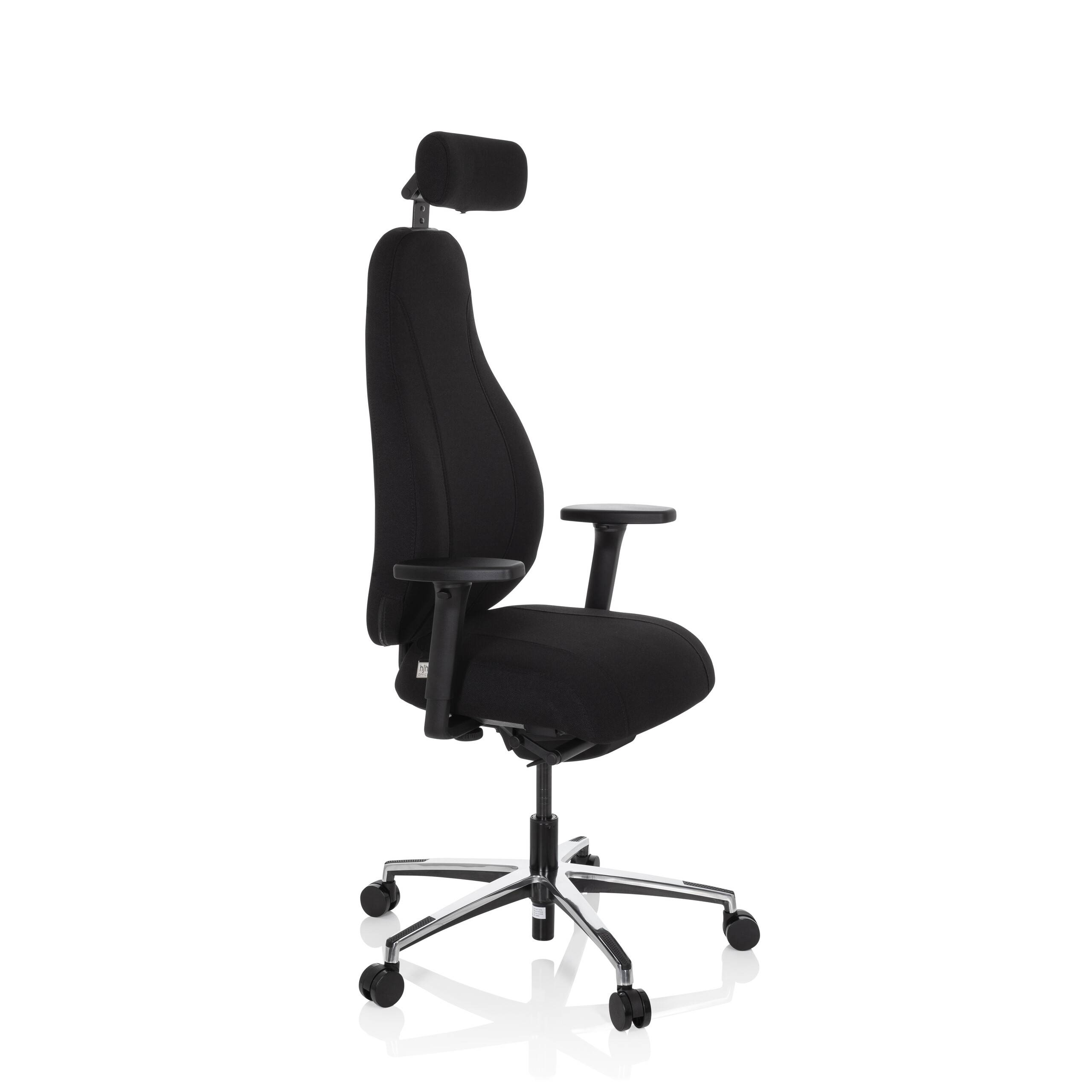 Bürostuhl Drehstuhl RESISTIO Stoff schwarz hjh OFFICE-3