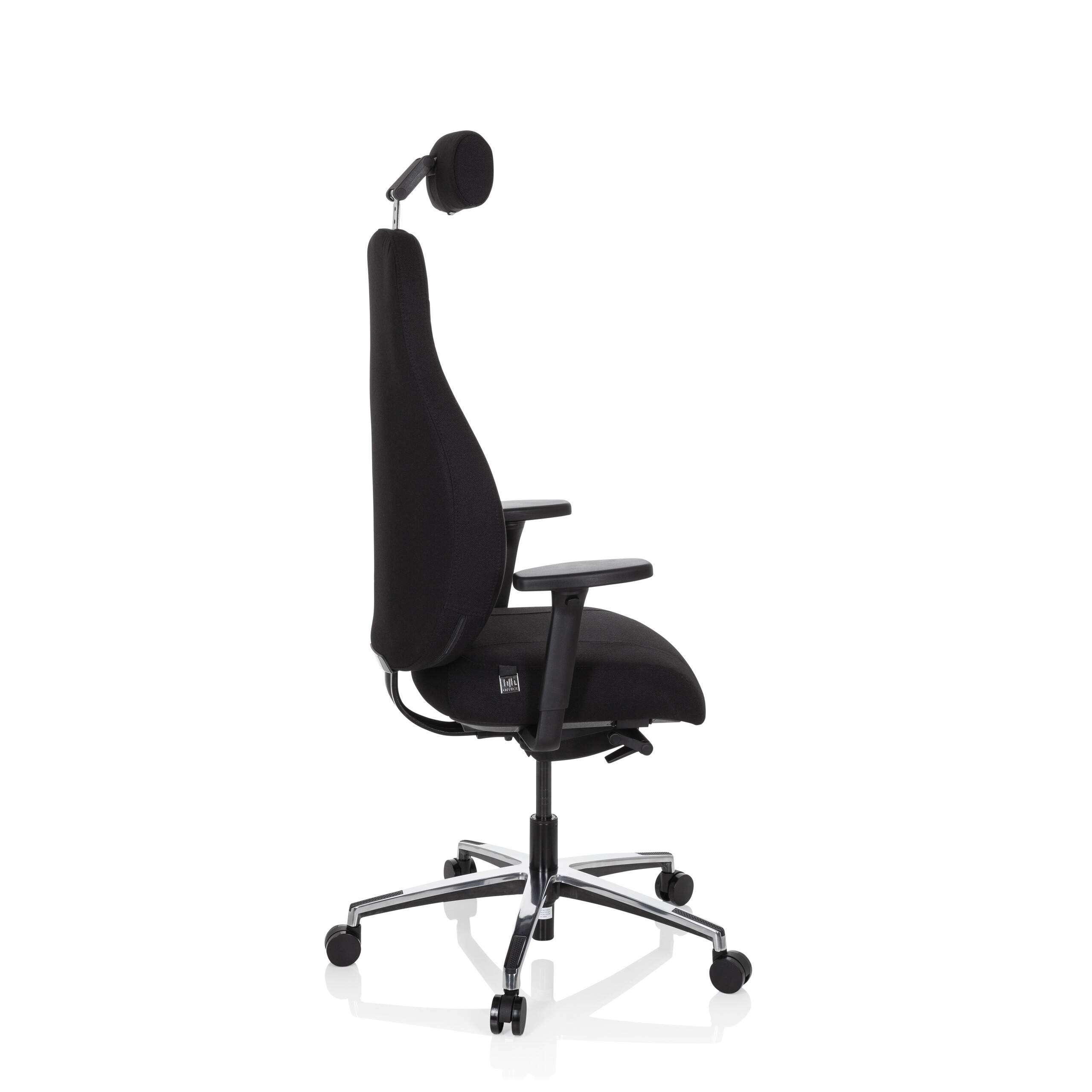Bürostuhl Drehstuhl RESISTIO Stoff schwarz hjh OFFICE-4