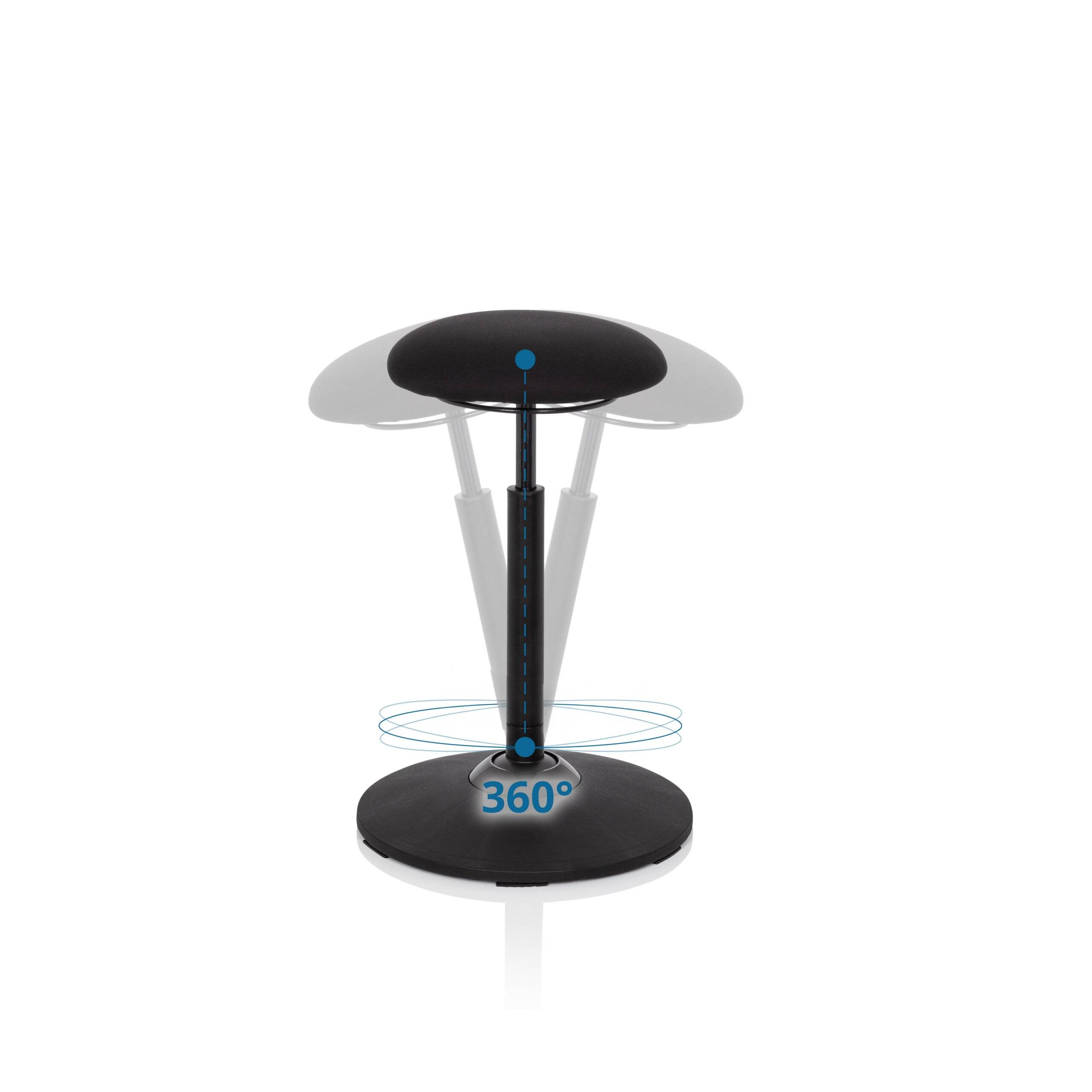Stehhocker Stehhilfe BALANCE SIT Stoff schwarz hjh OFFICE-2