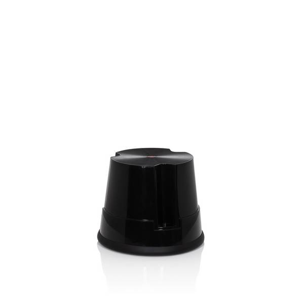 Tritthocker Rollhocker klein TIO-S Kunststoff schwarz hjh OFFICE