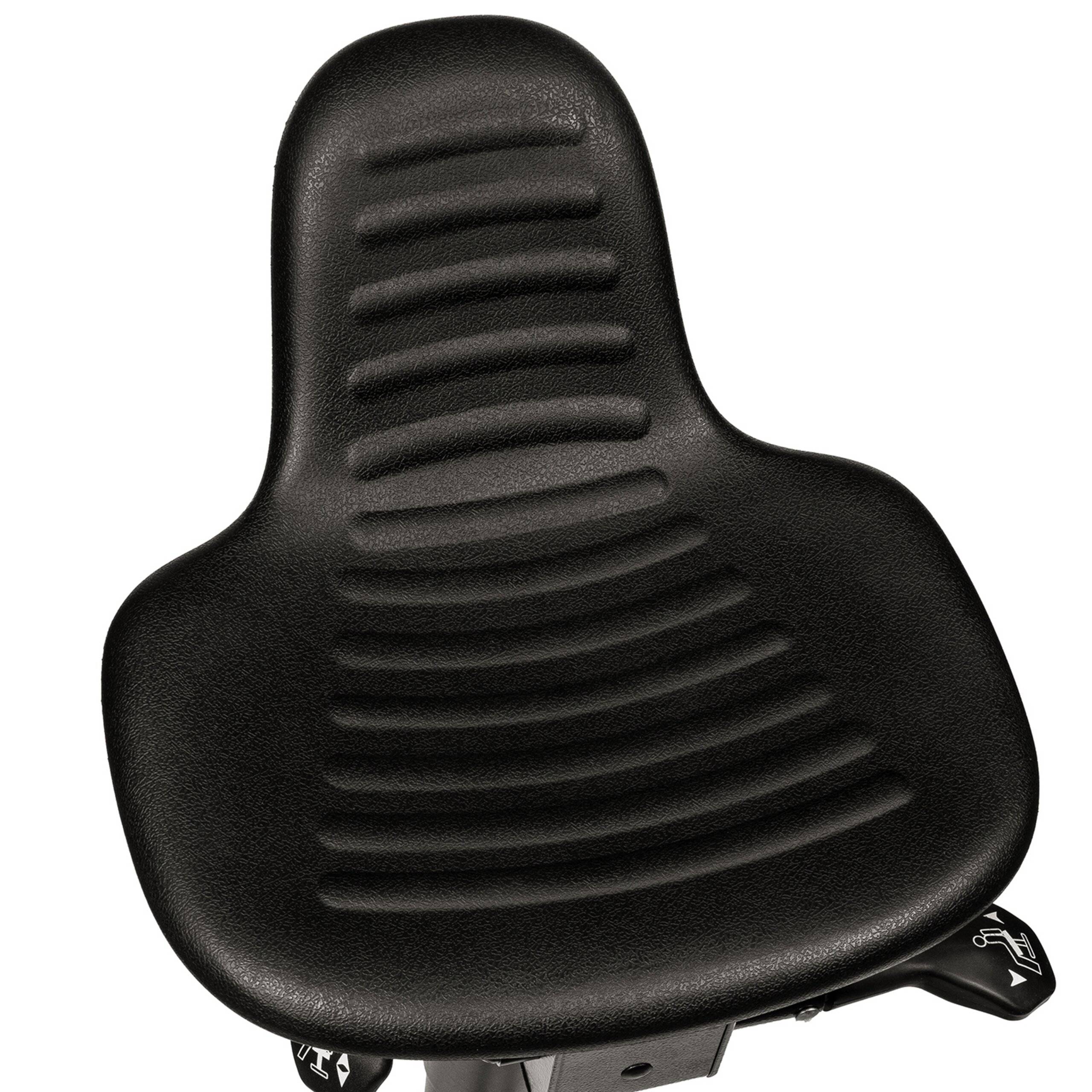 Stehhilfe Arbeitsstuhl TOP WORK 34 PU schwarz Schaum Metallgestell hjh OFFICE-2