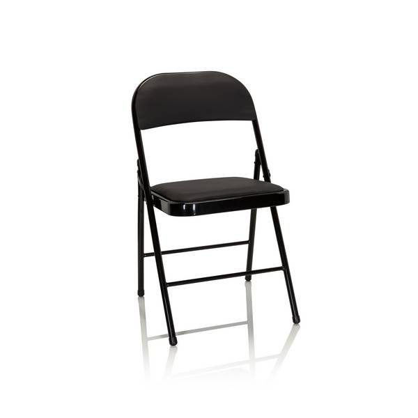 Konferenzstuhl Besucherstuhl Klappstuhl TUDELA PU schwarz hjh OFFICE