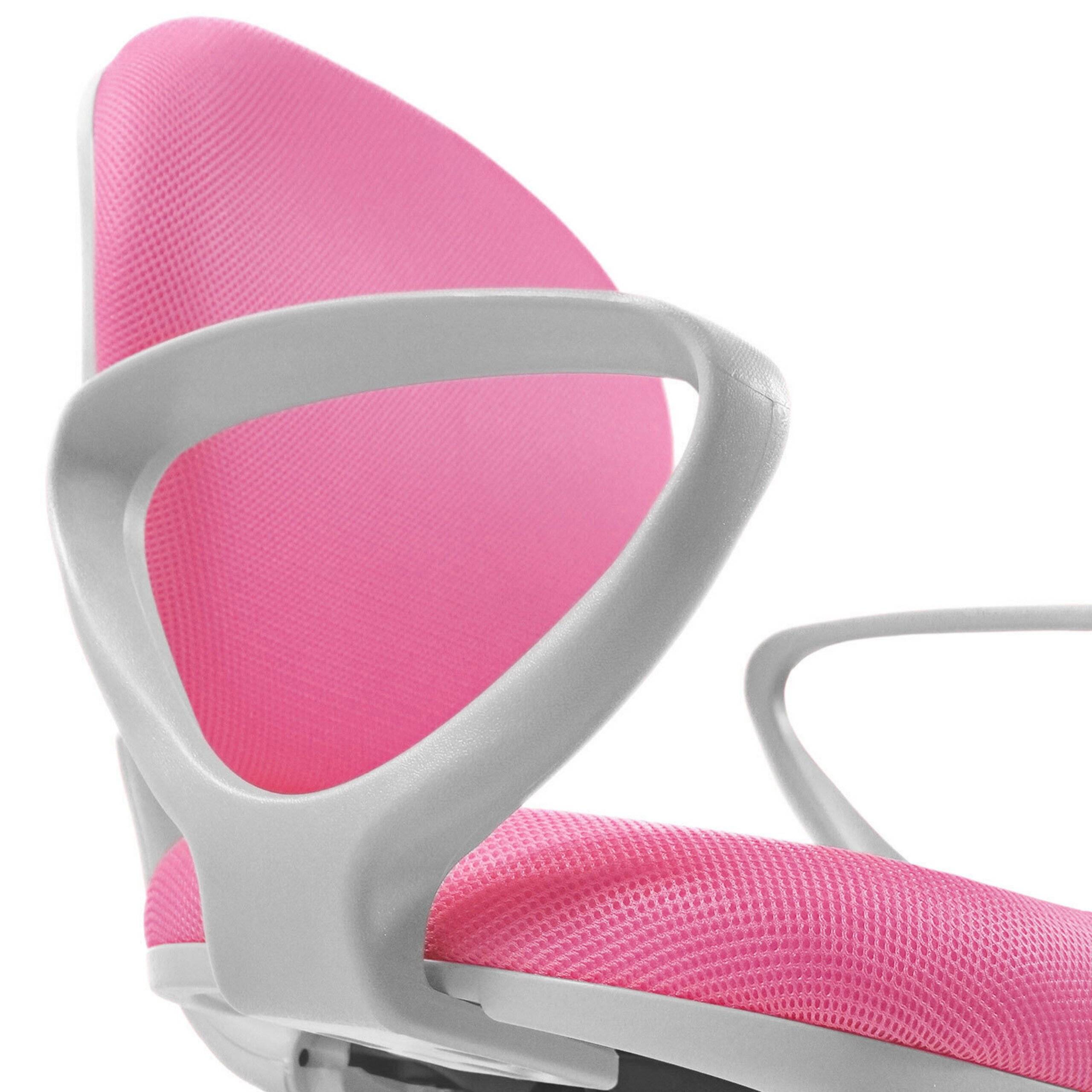 Kinderstuhl Kinderschreibtischstuhl KID COLOUR G1 Stoff pink hjh OFFICE-3